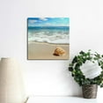 thumbnail image 4 of Fenyluxe Seashell Wall Art Ready to Hang Room Home Art Decor Framed Canvas Print Gift Idea for Home Interior Decoration 12x12in, 4 of 6