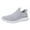 Gray, variant on PMUYBHF Male Leather Shoes for Men Non Slip Fashion Spring and Summer Men Sports Shoes Flat Bottom Lightweight Fly Woven Mesh Breathable Slip on Comfortable and Simple Style 45