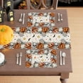 thumbnail image 3 of Spooky Skeleton Ghost Pumpkin Halloween Placemats Set of 4 Table Mats for Party Home Kitchen Dining Table Decorations 12x18 inch, 3 of 5