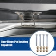 thumbnail image 2 of Unique Bargains Door Hinge Pin Bushing Repair Kit Replacement Fit for Nissan D21 80406V5002 Silver Tone Gold Tone 1 Set, 2 of 8