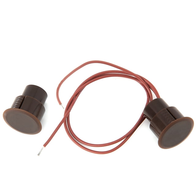 Detector de sensor de contacto para puerta y ventana con alarma magnética tipo NC con cable