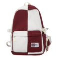 thumbnail image 1 of Mochila Mochila para niños Mochila para estudiantes Color Clash Lindo colgante con cremallera Mochila (rojo), 1 of 8