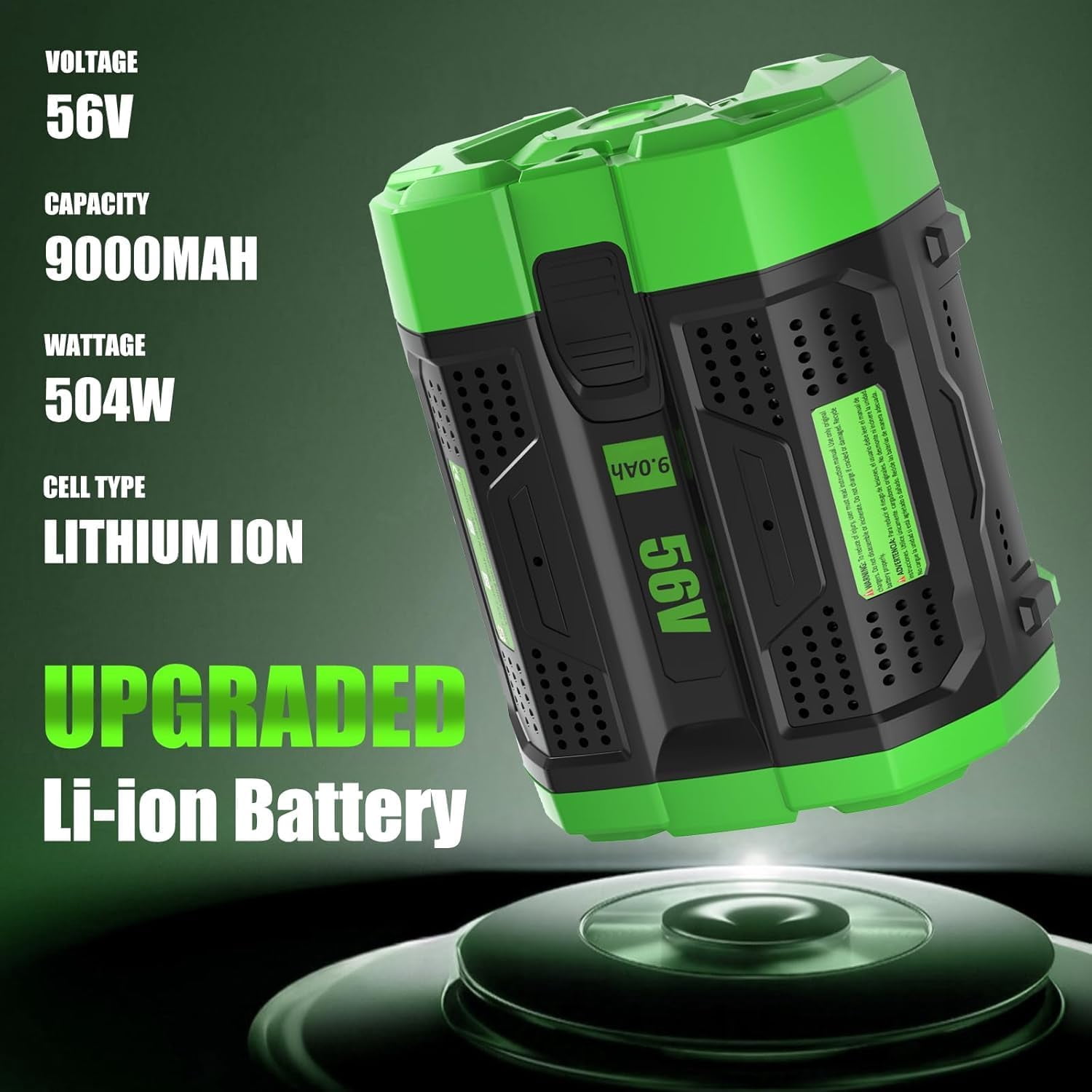 BA4200T 9000mAh Replacement for EGO 56 Volt Battery, Compatible with EGO Snowblower, Leaf Blower, Electric Cordless Power Tools and Charger