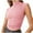 Pink, variant on Summer Basic Sleeveless Tops for Womens,Slim Fit Solid Mock Turtleneck Tank Shirts Soft Stretchy Layer Tees Blouse