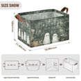 thumbnail image 7 of Yayeee Foldable Storage Basket for Shelves with Handles Waterproof Cloth Bins, Cute Ghosts Playing, 7 of 7