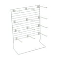 thumbnail image 6 of SSWBasics White Ribbon Organizer/Dispenser and 12 Hooks - Premium Ribbon Holder and Crafting Storage Solution - Ideal Ribbon Storage Organizer for Home and Office Use - 12"W x 15"H, 6 of 7
