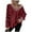 Wine, variant on Sweaters for Women Long Sleeve Cardigan Knit V-Neck Solid Color Sweater Coat Womens Sweaters Plus Size Wine XL