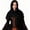 Black, variant on ZGRBOU Post Apocalyptic Shawl Medieval Hooded Cowl Halloween Pirate Scarf Cloak Renaissance Men Cosplay Costume Accessory