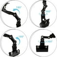 thumbnail image 4 of QUTETN 5 Pack Adjustable Document Holder Flexible Rotatable Paper Holder for Typing Desktop Document Holder Paper Stand Copy Holder Clip for Computer Monitor Canvas Clamp (Black), 4 of 5