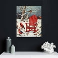 thumbnail image 5 of Nawypu Red Cardinal and Holly Berries Christmas Poster Art Print, Retro Vintage Bird Canvas Wall Art Joyful Christmas Holiday Decorations Winter Nature Scene Print Decor Gift (Bird Themed), 5 of 5