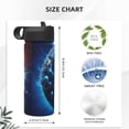 thumbnail image 4 of Pofeuu Blue Yin And Yang Print 18oz Sports Insulated Kettle, Sports Bottle Water Bottles For Men Women For Gym Hiking Camping Running Mountain Bike Outdoor Sports, 4 of 8