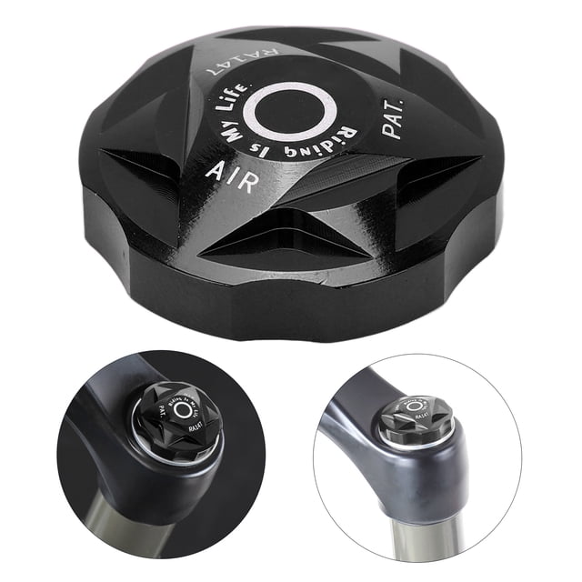 Bike Front Suspension Fork Cover, Aluminum Alloy Front Fork with Patterns for Bicycle Protection