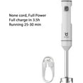 thumbnail image 3 of Cordless Hand Blender  Variable Speed Immersion Blender Rechargeable with USB-C   Whisk for Smoothies Milkshakes Hummus Soups White, 3 of 6
