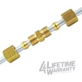 thumbnail image 2 of 4LifetimeLines, Brass, 3/16" Line, Compression Union Pipe Fittings, 10 Pack, 2 of 4