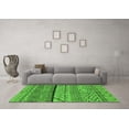thumbnail image 3 of Ahgly Company Indoor Round Oriental Green Industrial Area Rugs, 8' Round, 3 of 4