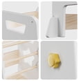 thumbnail image 6 of Toddler Standing Tower, 3 Levels Height-Adjustable Wooden Kitchen Stool Helper for Kids with Removable Safety Bars, White, 6 of 8