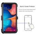 thumbnail image 5 of Mignova Galaxy A50 Space/A30/A20 Case,Heavy-Duty Shockproof Full Body Protection Rugged Hybrid Case with Rotating Belt Clip and Bracket for Galaxy A50 Space/A30/A20 case(Black), 5 of 7