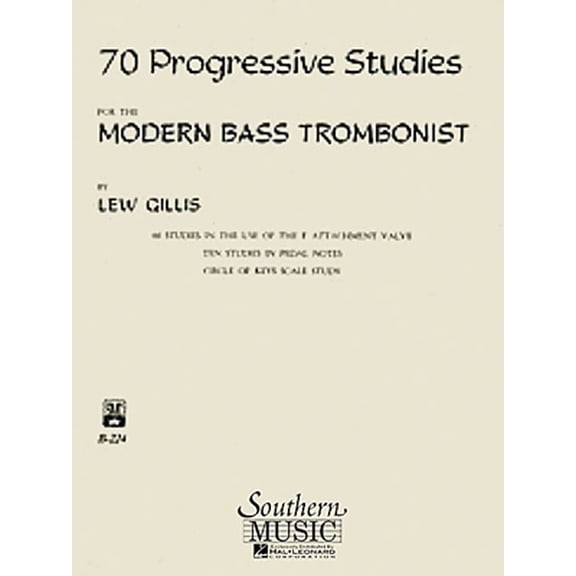 70 Progressive Studies for the Modern Trombone: Bass Trombone, (Paperback)