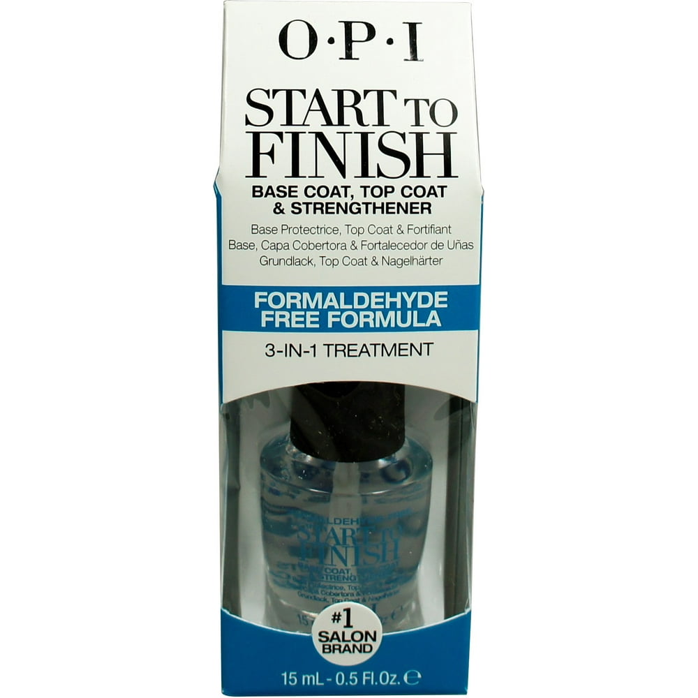 OPI 2 Pack OPI Start To Finish Base Coat, Top Coat & Nail