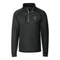 thumbnail image 2 of Men's Cutter & Buck Heather Charcoal Indianapolis Colts Mainsail Sweater-Knit Big & Tall Half-Zip Pullover Jacket, 2 of 3