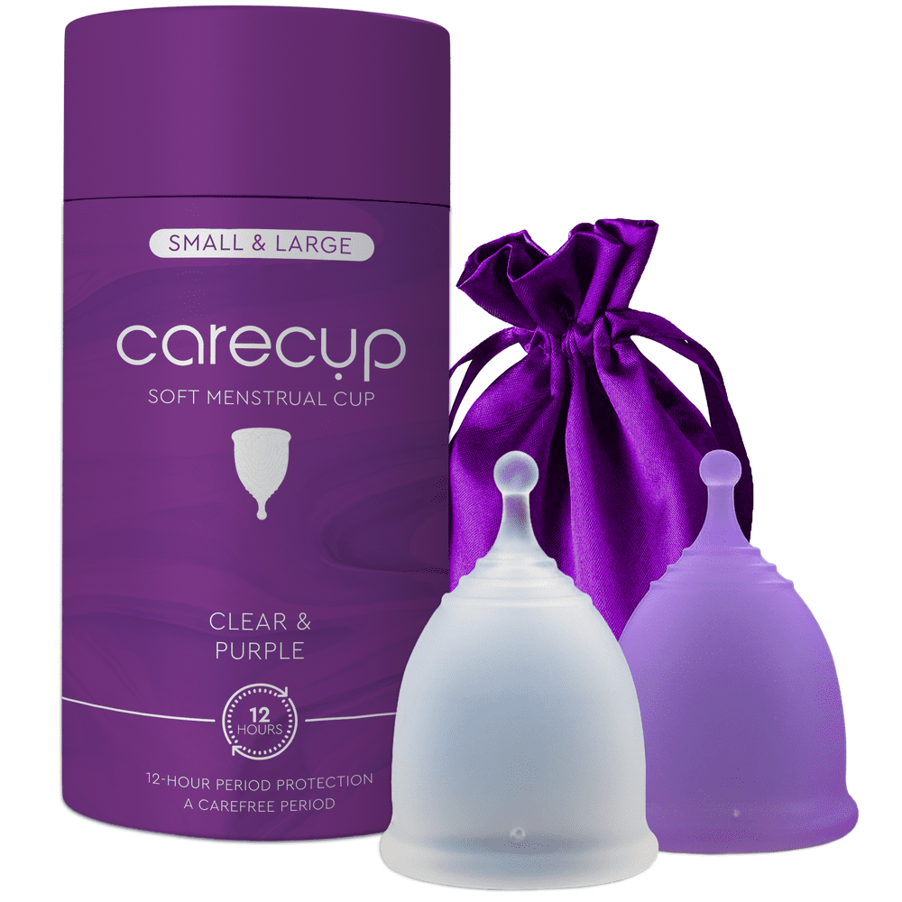 EcoBlossom Menstrual Cups Set of 2 Reusable Period Cups Premium