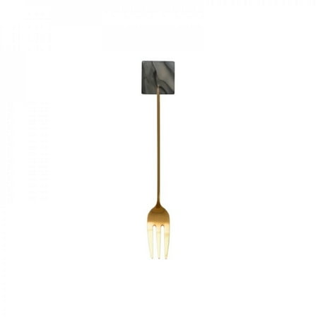 

Promotion!Fork Gold-plated Fork 304 Stainless Steel Fork Acrylic Decorative Geometric Fork Stainless Steel Fruit Fork
