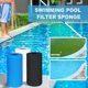 thumbnail image 3 of Paquete de 3 unidades de de esponja para filtro de piscina, bomba de filtro lavable reutilizable, esponja absorbente de aceite para bomba de Sunnimix Cartucho de esponja de piscina, 3 of 7