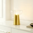 thumbnail image 2 of SAFAVIEH Vassar 13 in. Modern Brass Iron Table Lamp with Clear Shade, 2 of 6