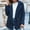 Navy, variant on Coats Womens Ladies Warm Jacket Winter Solid Turn Coat Down Collar Lambswoo Outerwear