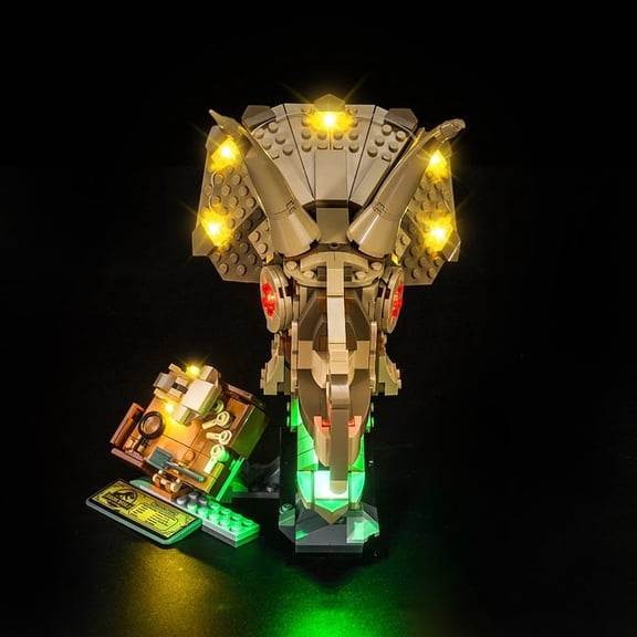 ‌LED Light Compatible with Legos 76969 Building Set, LED Light Kit for Legos 76969 Dinosaur Fossil : Triangular dragon head bone Building Toy, Only Decoration Lights No Building Model Kit