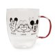 thumbnail image 1 of Taza de café Disney Peace Love Mickey Mouse de vidrio de 400 ml, 1 of 8