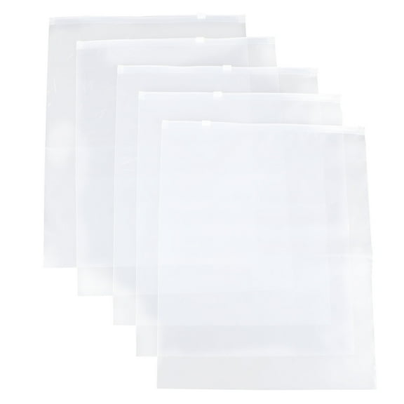 WHAMVOX Plastic Shoe Bags for Storage Assorted Color HDPE Material 5pcs Transparent Shoes Pouch