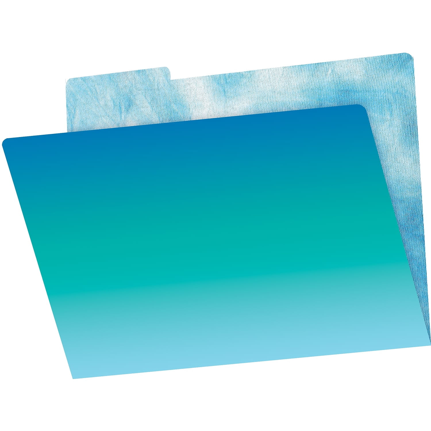 Barker Creek Designer File Folders, Tie-Dye and Ombré, Multi-Design Set with Tie-Dye Designs on Outside, Vibrant Ombré Colors on The Inside, Letter Size File Folders, 1/3 Cut Tabs, Pack of 12 (1346)