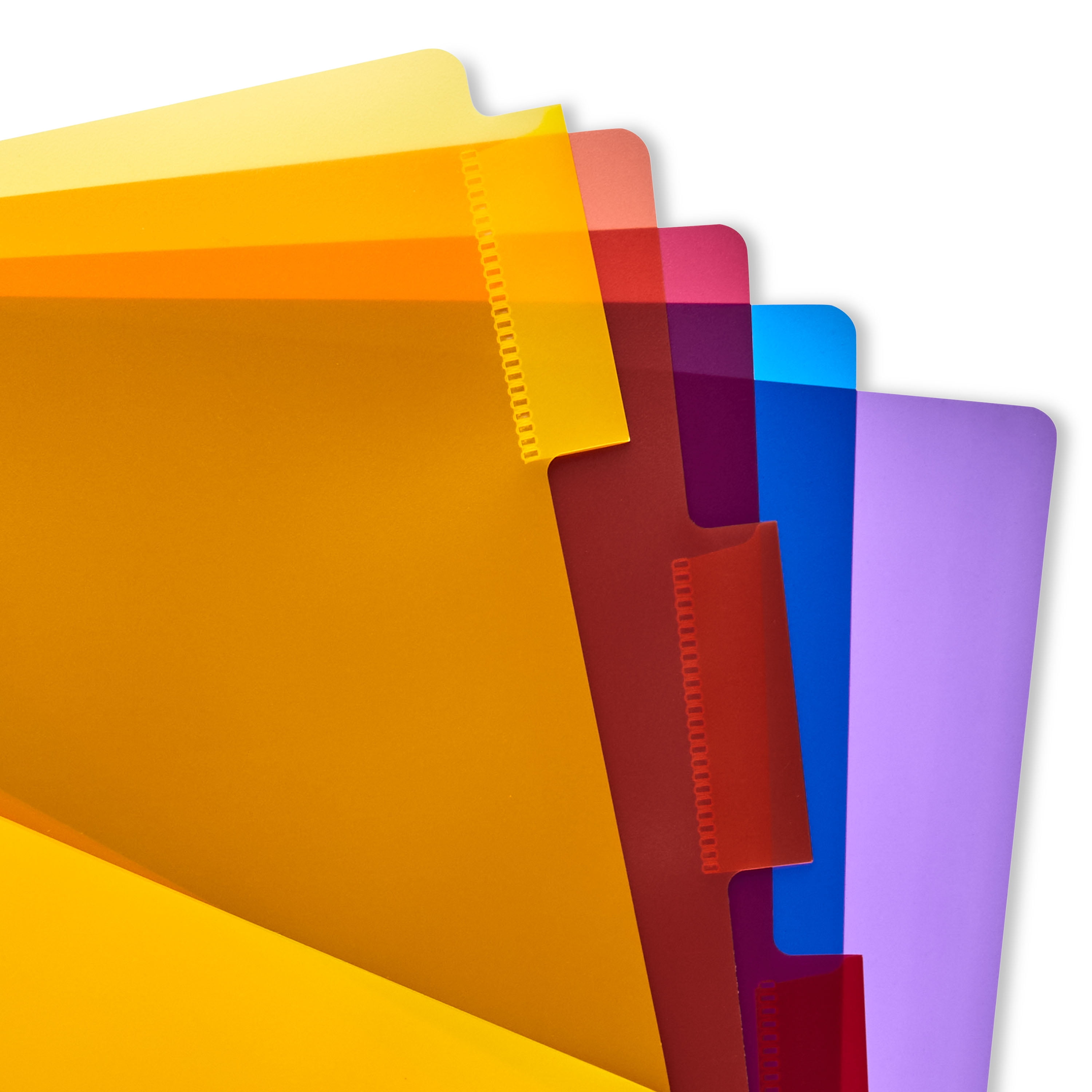 (2 pack) Pen+Gear 5-Tab Insert Dividers with Pockets, Assorted Colors, Letter Size, PT014