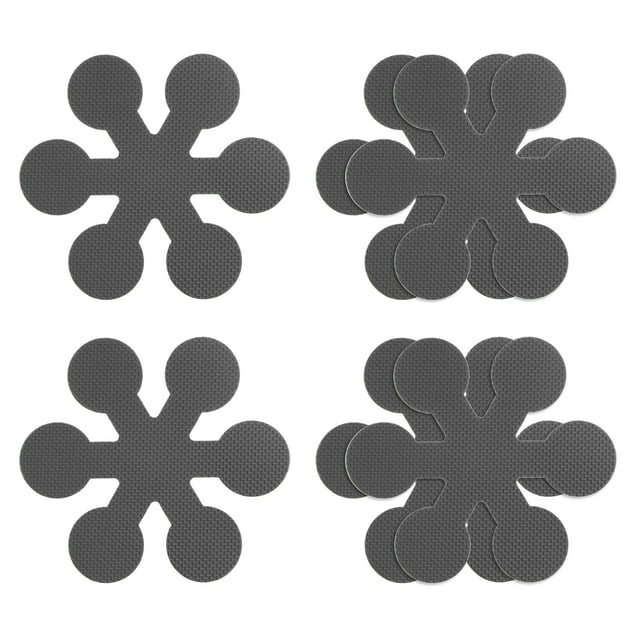 6uds Pegatinas Antideslizantes Unique Bargains para Baño Ducha Piso 3.94' Gris