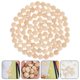 thumbnail image 4 of 100Pcs Unfinished Wood Beads Half Wooden Balls Unfinished Wood Balls for DIY Art Craft, 4 of 4