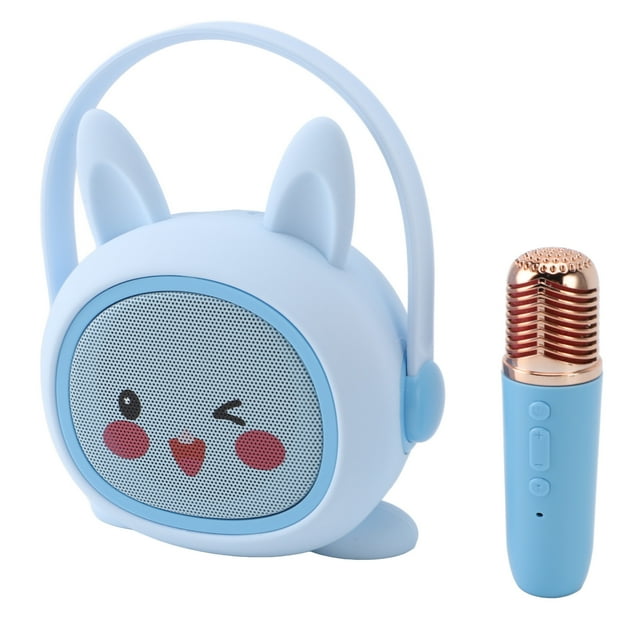 Kids Karaoke Machine, Fun and Interactive Mini Karaoke Speaker and Microphone, Cute Design, Portable, for Kids Entertainment