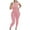 Pink jumpsuits for women, variant on Wycnly Womens Jumpsuits Sexy Slim Fit One Shoulder Workout Sports Long Jumpsuits Overalls Trendy Plain Slash Neck Sleeveless Maxi Summer Rompers Pink l