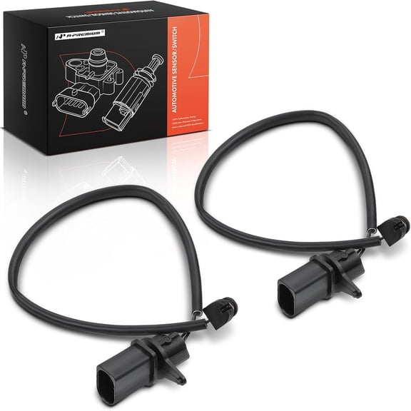 A-Premium Front Disc Brake Pad Wear Sensors Compatible with Porsche Macan 2015 2016 2017 2018, V6 3.0L 3.6L, Petrol, 2-PC Set