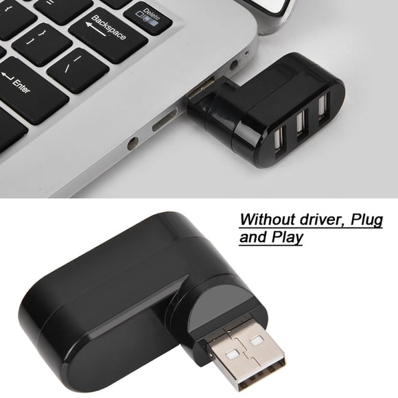 Concentrateur USB, Concentrateur ABS Mini Portable à 3 Ports pour Ordinateur Portable pour PC