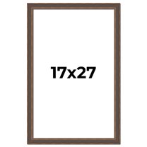17x27 Frame Golden Caramel Solid Wood Bronze Picture Frame | 1.25 Inch Moulding Width | 0.5 Inch