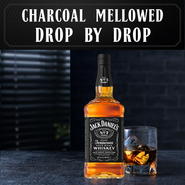 Jack Daniel's Old No. 7 Tennessee Whiskey, 1 L Bottle,40