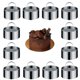 thumbnail image 1 of Anillos de postre y cena 12 piezas Zhivalor acero inoxidable 3 pulgadas, 1 of 5