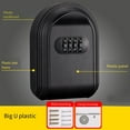 thumbnail image 3 of Wall Mount Key Storage Combination Lock Key Lock Box for Home Office Storage Box, 3 of 10