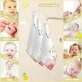thumbnail image 2 of Spring Crane Bird Flowers Baby Muslin Washcloths Soft Absorbent Face Towel, 3 PCS Spring Floral Burp Cloths Cotton Bath Wipes Infant Wash Cloth for Newborn Boys Girls 12x12 inches, 2 of 6