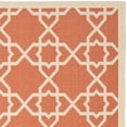 thumbnail image 2 of SAFAVIEH Courtyard Carol Geometric Indoor/Outdoor Area Rug, 5'3" x 7'7", Terracotta/Beige, 2 of 4
