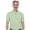 Vanilla green, variant on Monterey Club Men's Solid Grid Short sleeve Sport Golf Polo Shirt #3232