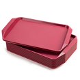 thumbnail image 2 of Eslite Plastic Fast Food Serving Tray,16.95 by 11.82-Inch,Set of 12 (Red), 2 of 4