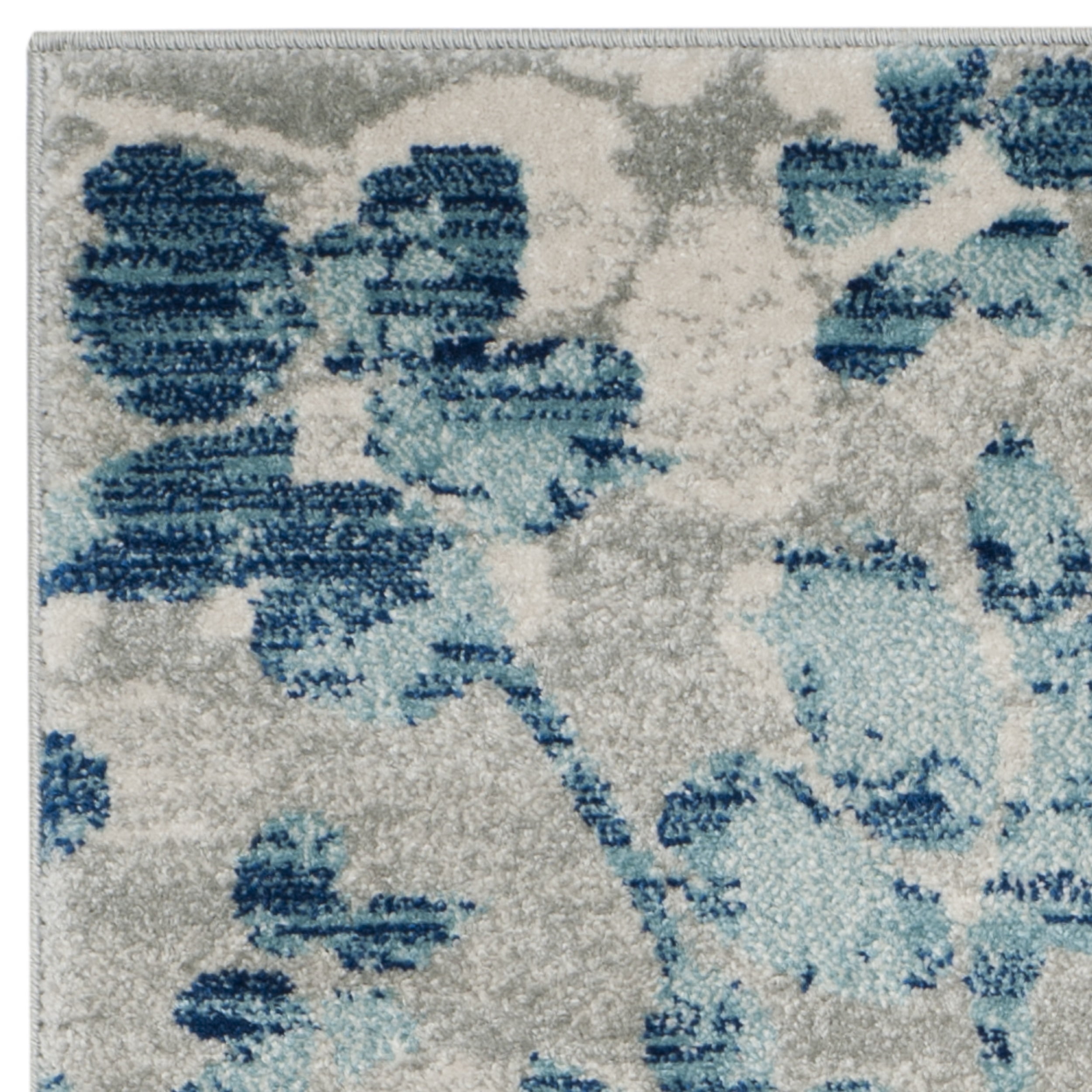 SAFAVIEH Evoke Pavel Floral Flowers Area Rug, Grey/Light Blue, 3' x 5'
