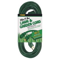 Prime EC880625 25' 16/3 SJTW Green Extension Cord